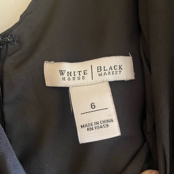 Black house white market formal dress size 6 - Picture 4 of 5